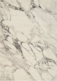 5 x 8 Medium Cream and Gray Distressed Area Rug - Infinity