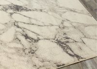 5 x 8 Medium Cream and Gray Distressed Area Rug - Infinity-3