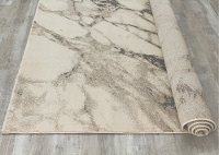 5 x 8 Medium Cream and Gray Distressed Area Rug - Infinity-6