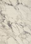 8 x 11 Large Cream and Gray Distressed Area Rug - Infinity