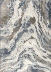 5 x 8 Medium Distressed Blue & Brown Area Rug - Intrigue