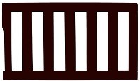 Dark Brown Toddler Guardrail - Dream On Me