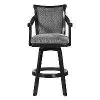 Black Swivel Bar Stool - Ronan