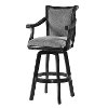 Black Swivel Bar Stool - Ronan -3