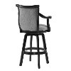 Black Swivel Bar Stool - Ronan -4