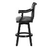Black Swivel Bar Stool - Ronan -5
