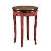 Red Round End Table - Rachel-1