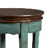 Teal Round End Table - Rachel-2