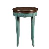 Teal Round End Table - Rachel-3