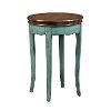 Teal Round End Table - Rachel-4
