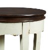 White Round End Table - Rachel-2