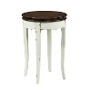 White Round End Table - Rachel-4