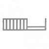 Classic Gray 4-in-1 Toddler Rail Conversion Kit - Brooklyn