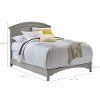 Classic Gray Convertible Full Size Bed Rails - Brooklyn-2