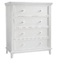 EQ008-WHT1 Classic White 4-Drawer Dresser - Batavia