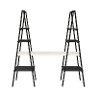 Black Triangle Bookcase and Desk - Eli-1