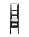 Black Triangle Bookcase and Desk - Eli-3
