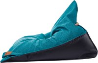 Contemporary Blue and Black Bean Bag Chair - Nota