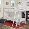 White Mini Twin-Over-Twin Bunk Bed - Logan