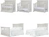 815-AM Antique Gray 5-in-1 Convertible Crib - Napoli-3