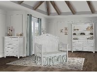 88261-AM Antique Gray 5-in-1 Convertible Crib - Cheyenne