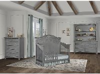 88261-SGY Storm Gray 5-in-1 Convertible Crib - Cheyenne