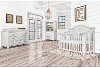 860-AM Antique Gray 5-in-1 Curved Top Convertible Crib - Madison-1