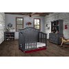 Weathered Gray 5-in-1 Curved Top Convertible Crib - Madison-5