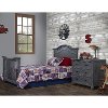 Weathered Gray 5-in-1 Curved Top Convertible Crib - Madison-6