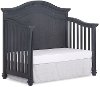 Weathered Gray 5-in-1 Curved Top Convertible Crib - Madison-8