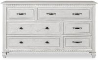 862-AM Antique Gray 6-Drawer Dresser - Madison
