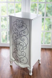Warm Vanilla Jewelry Armoire - Clara