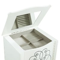Warm Vanilla Jewelry Armoire - Clara-2