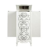 Warm Vanilla Jewelry Armoire - Clara-4