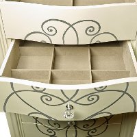 Warm Vanilla Jewelry Armoire - Clara-7