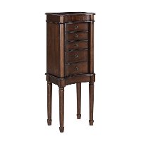 Walnut Jewelry Armoire - Grace-3