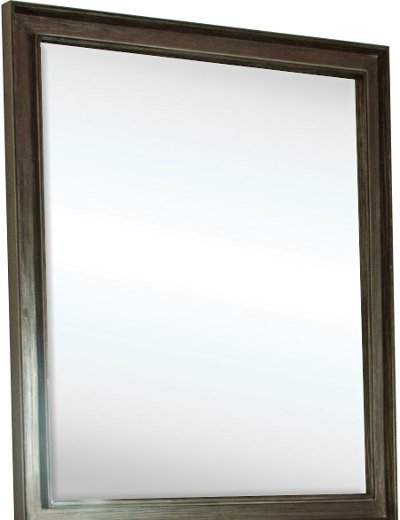 Modern Carbon Gray Mirror - Joelle