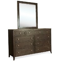 Modern Carbon Gray Mirror - Joelle-2