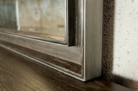 Modern Carbon Gray Mirror - Joelle-4