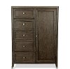 Modern Carbon Gray Gentlemen's Chest - Joelle-2