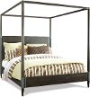 Modern Carbon Gray Queen Canopy Bed - Joelle-3