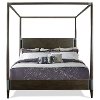 Modern Carbon Gray King Canopy Bed - Joelle-3