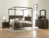 Clearance Modern Carbon Gray 4 Piece Queen Bedroom Set - Joelle