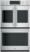 CT9570SLSS Cafe 30 Inch French Door Smart Double Wall Oven - 10 cu. ft. Stainless Steel