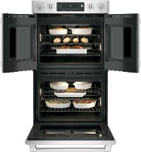 CT9570SLSS Cafe 30 Inch French Door Smart Double Wall Oven - 10 cu. ft. Stainless Steel-3
