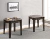 Dark Walnut Brown End Table with Reversible Tabletop - Diletta-1