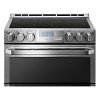 LUTE4619SN LG Signature Slide-in Electric Range with Double Oven - Textured Steel-5