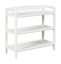 White Bookshelf/Media Console - Abingdon