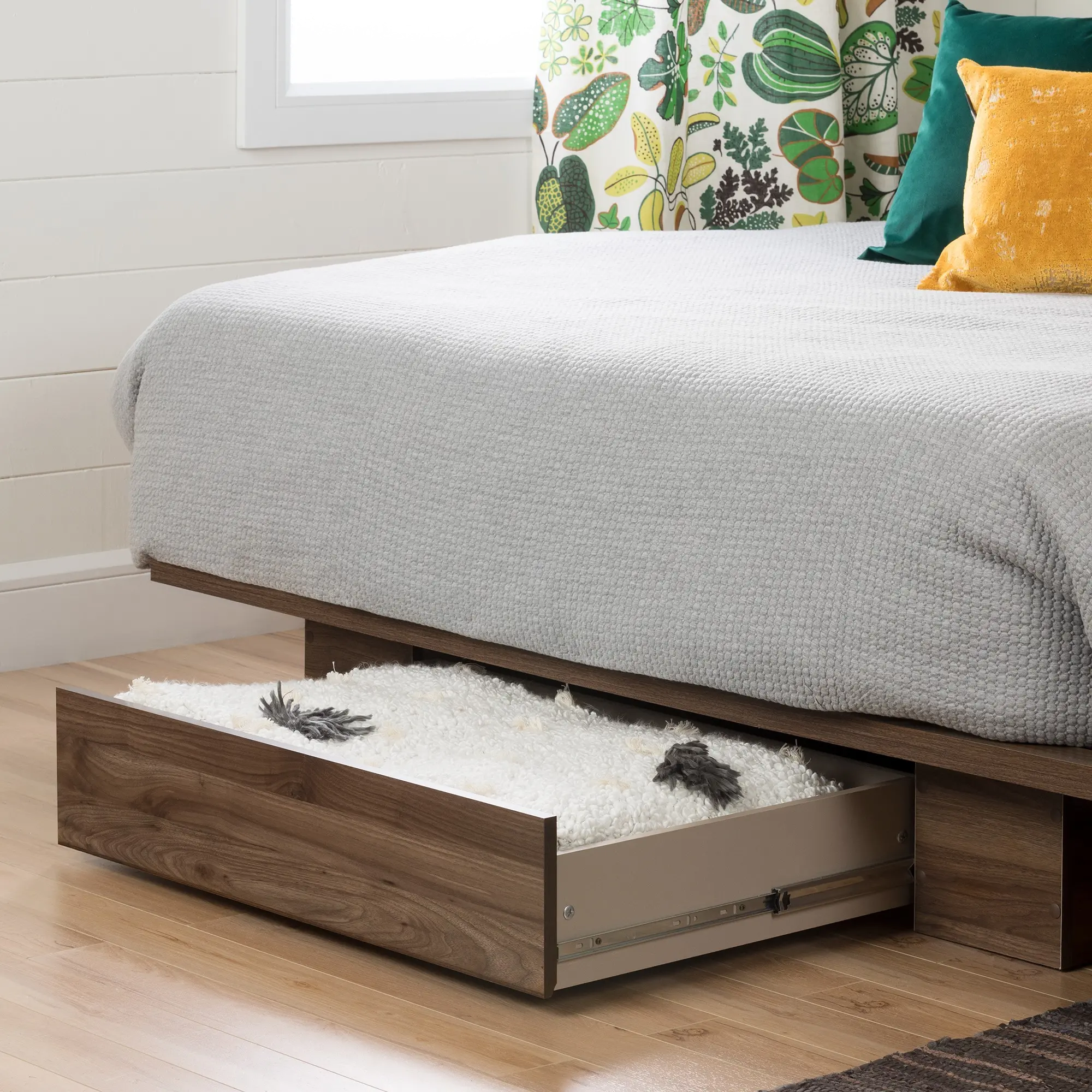 11283 Modern Farmhouse Walnut Full-Queen Platform Bed - Holland-2
