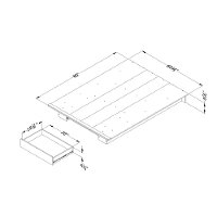 11283 Modern Farmhouse Walnut Full-Queen Platform Bed - Holland-5